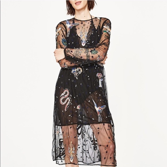 Zara Dresses & Skirts - Zara Woman Embroidered dress